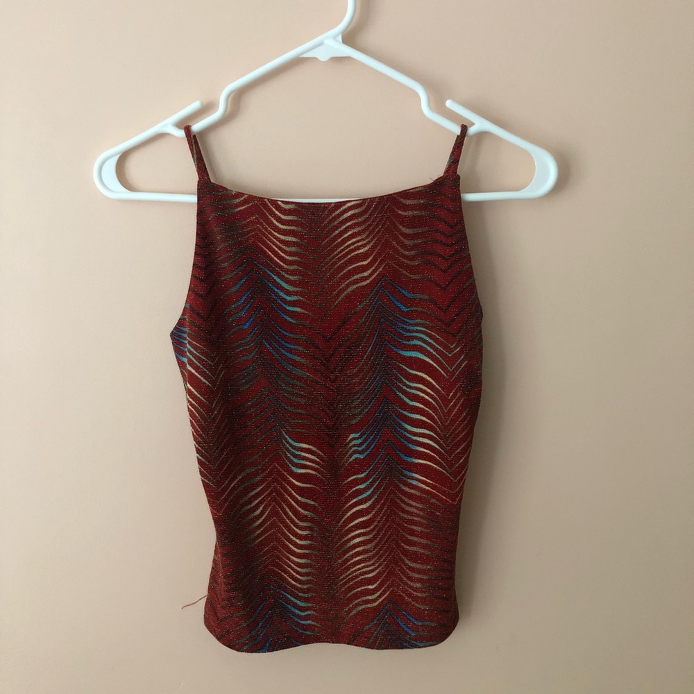 NWT Vintage Forever 21 Rust Metallic Cami